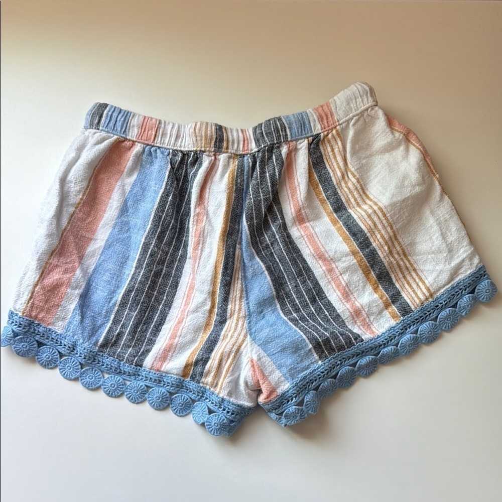 Aerie Blue Lace Trim Shorts - Picture 4 of 4